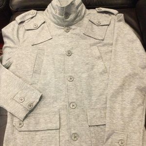 Kane & Unke men’s lightweight jacket. Light grey. Size L. Excellent condition.